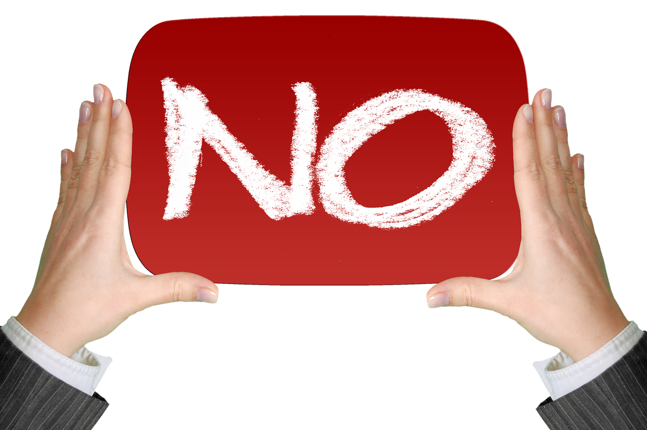 No, 거절, 없음 (출처=PIXABAY)
