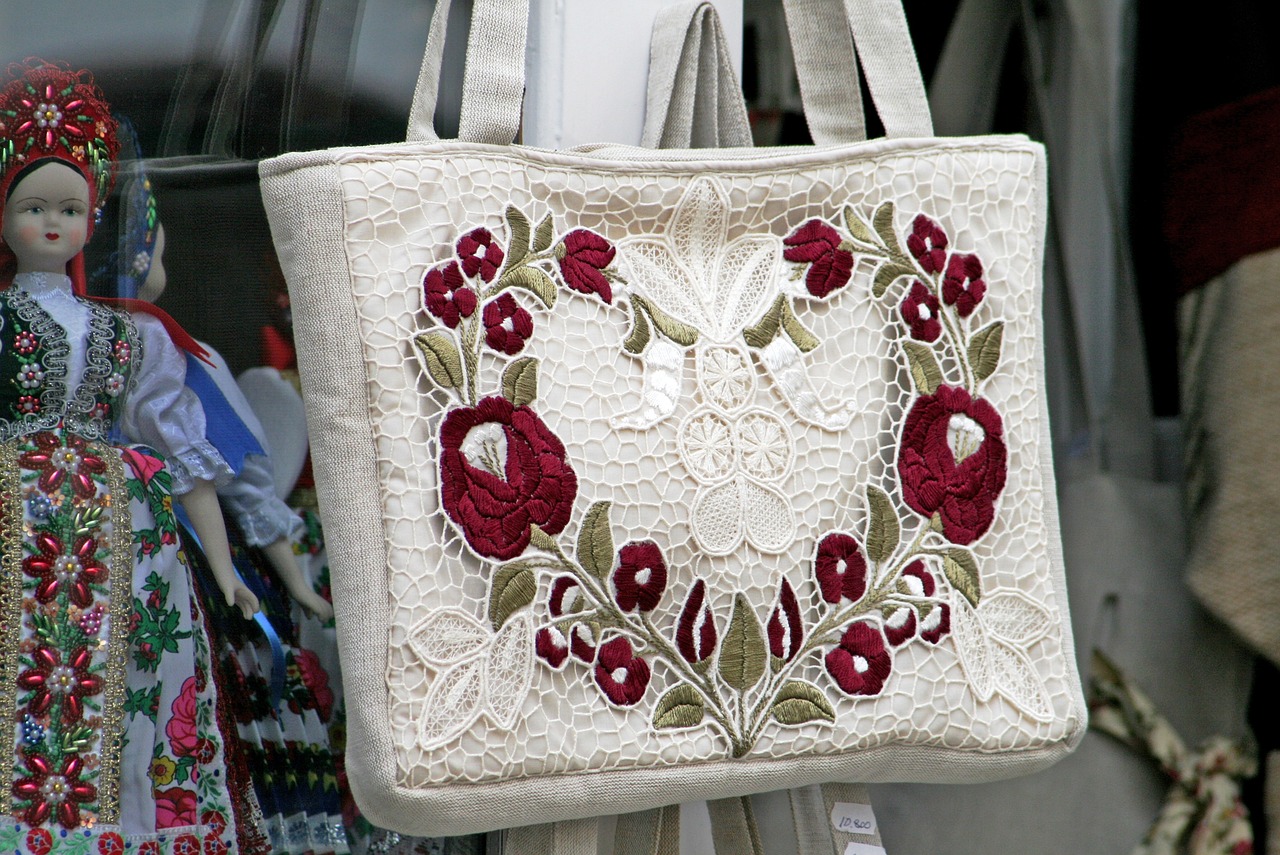 가방, 자수(출처=PIXABAY)