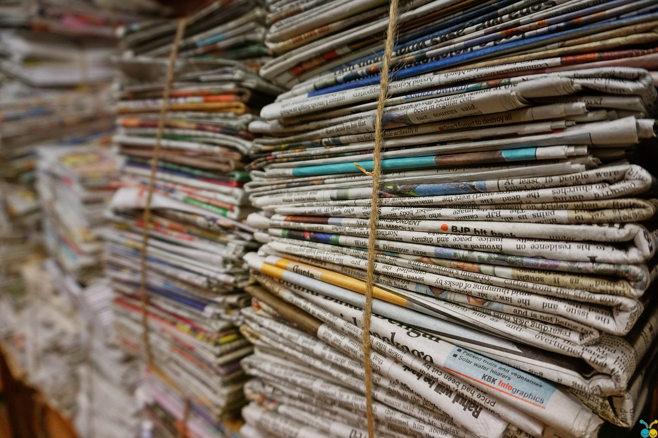 신문, 구독, 노끈, 분리수거, 종이(출처=PIXABAY)