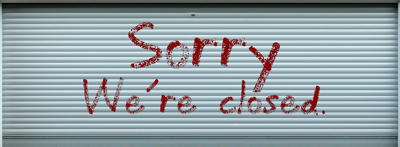 폐업, 셔터 (출처=PIXABAY)
