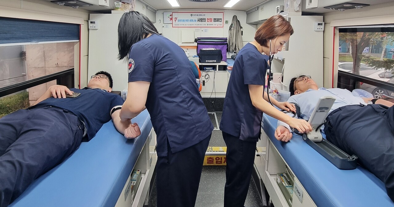 유한양행 헌혈 캠페인 현장 사진 (출처=유한양행)