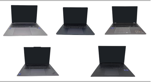 애플, 삼성전자, LG전자, LENOVO, ASUS 노트북 제품(출처=한국소비자원)