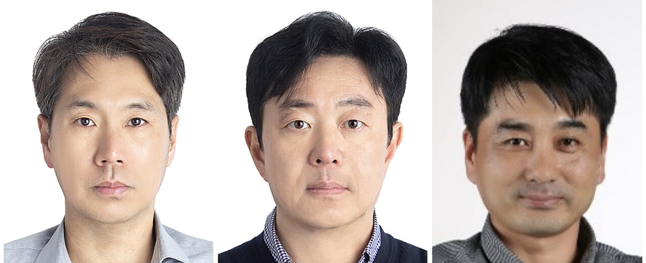 (왼쪽부터) 이성훈 영업본부장, 이현승 중기지원본부장, 한복현 방송본부장 (출처=홈앤쇼핑)
